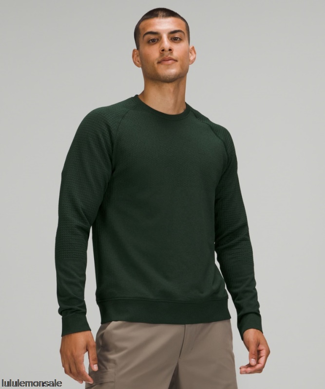 Lululemon Deutschland DELULU667 | Lululemon Deutschland Rainforest Green Engineered Warm Long Sleeve Crew